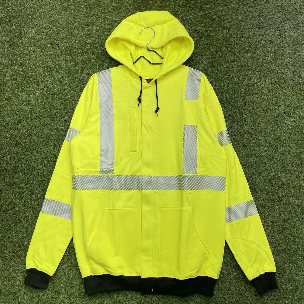 DRIFIRE High Visibility Hoodie Mens Medium Tall FR CAT 2 National Grid Workwear